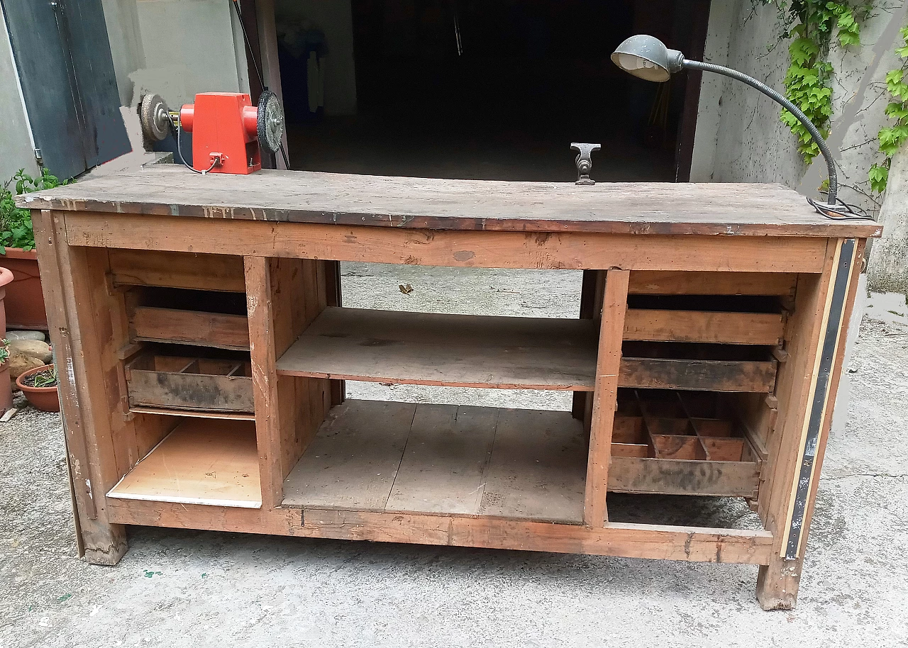 Workbench with vice and sander, 1940s 17