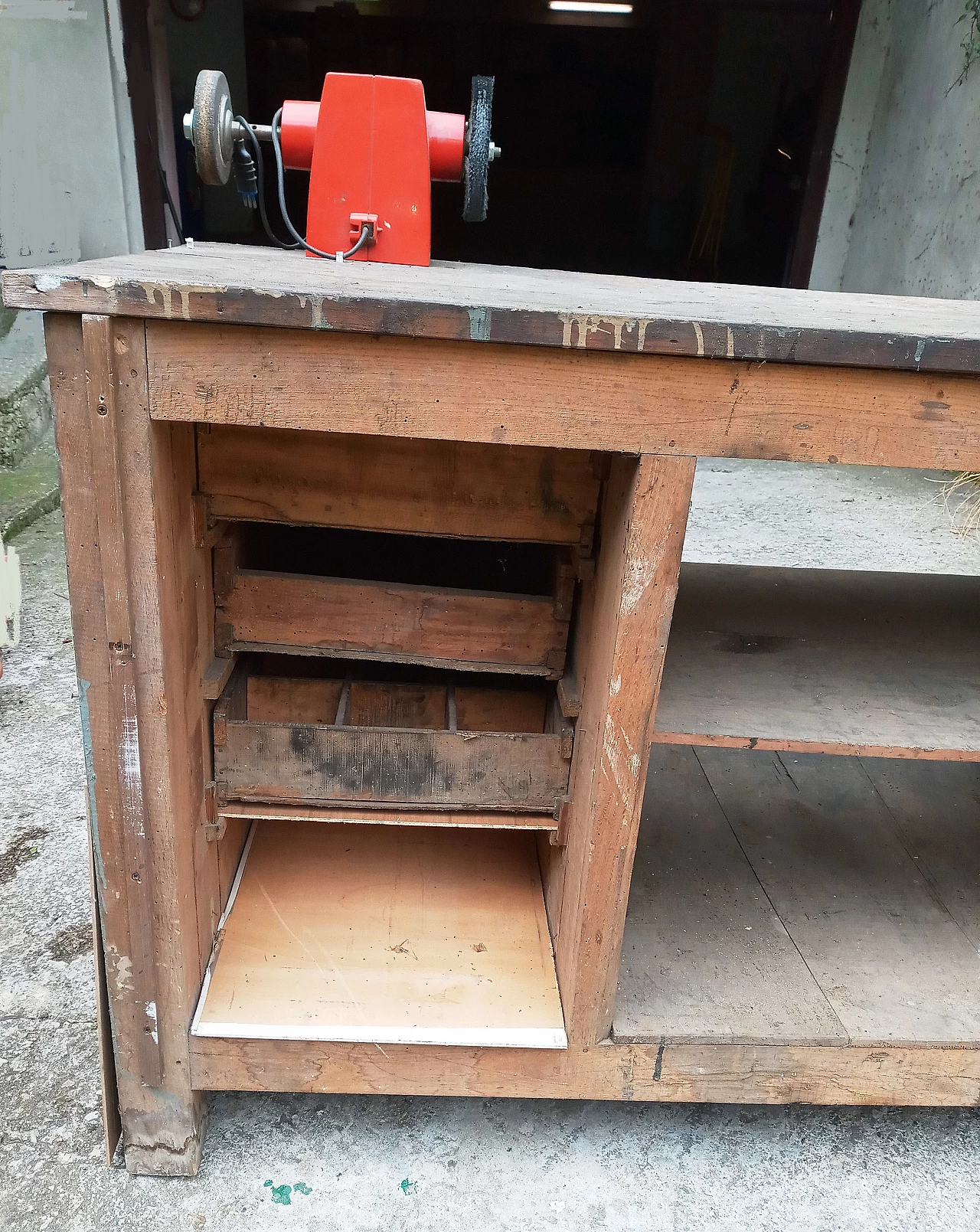 Workbench with vice and sander, 1940s 19