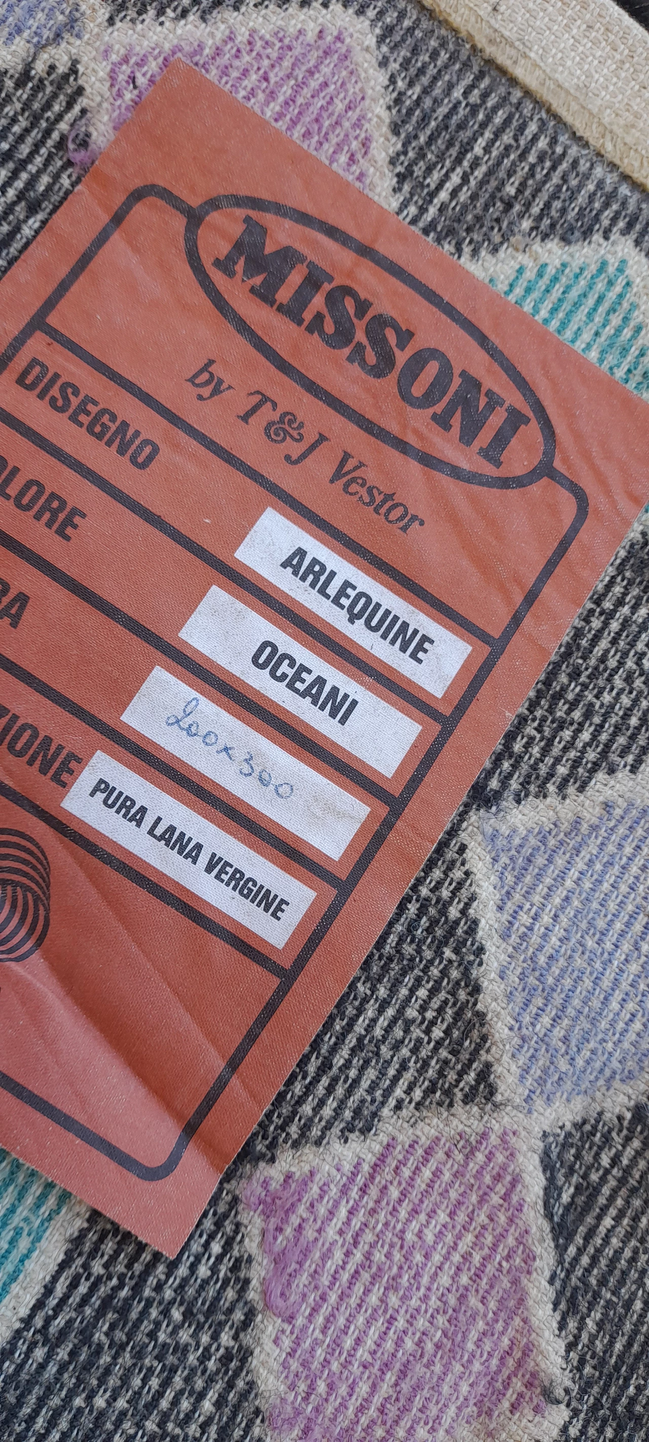 Tappeto Arlequine di Missoni per T&J Vestor, anni '80 7