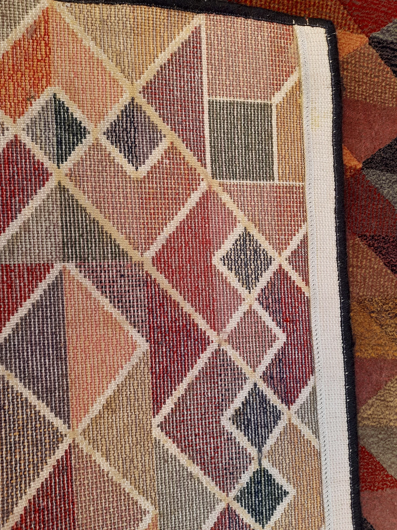 Tappeto quadrato Luxor in lana vergine di Missoni per T&J Vestor, anni '80 2