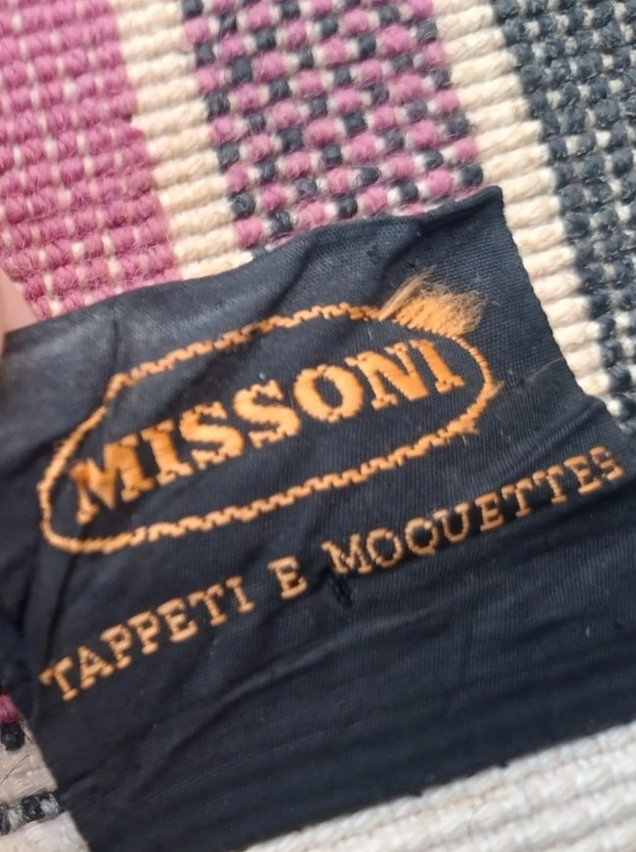 Tappeto Optic di Missoni per T&J Vestor, anni '80 7