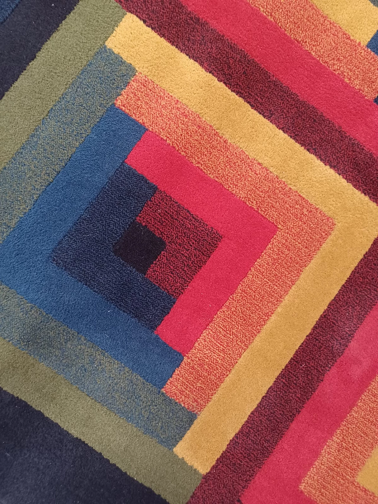 Tappeto Arlecchino in lana vergine di Missoni per T&J Vestor, anni '80 4