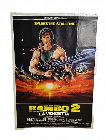 Manifesto cinematografico Rambo 2 - La vendetta, 1985