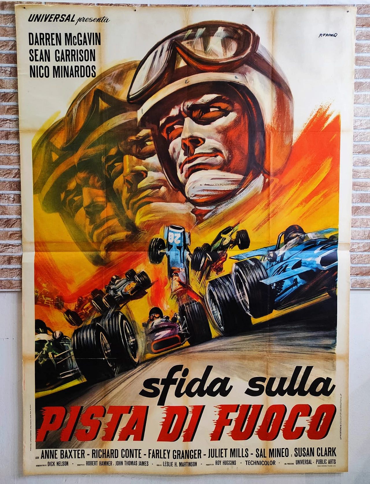 Film poster for Challenge on the Fire Track, 1970 1
