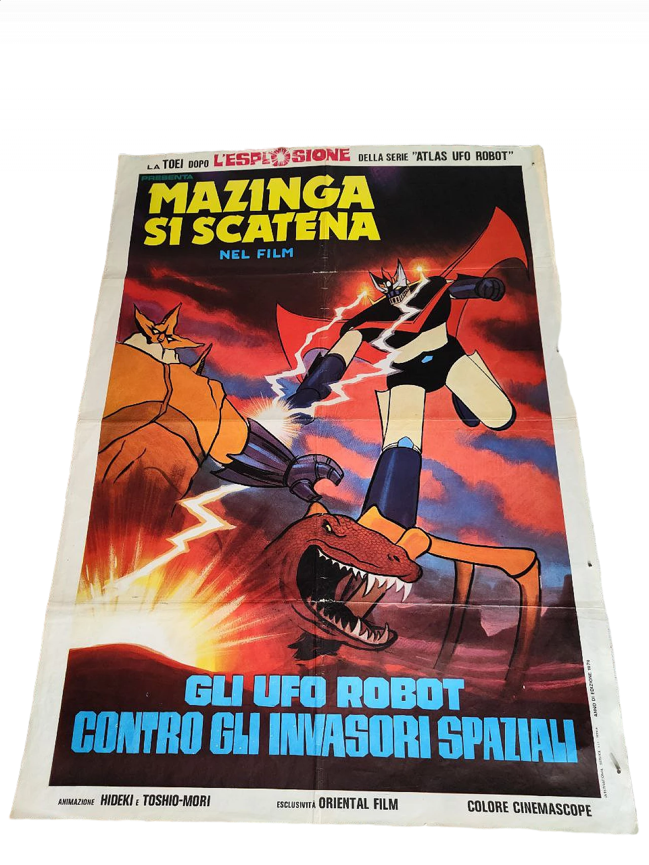 Manifesto cinematografico di Mazinga - Gli UFO Robot contro gli invasori spaziali, 1979 4