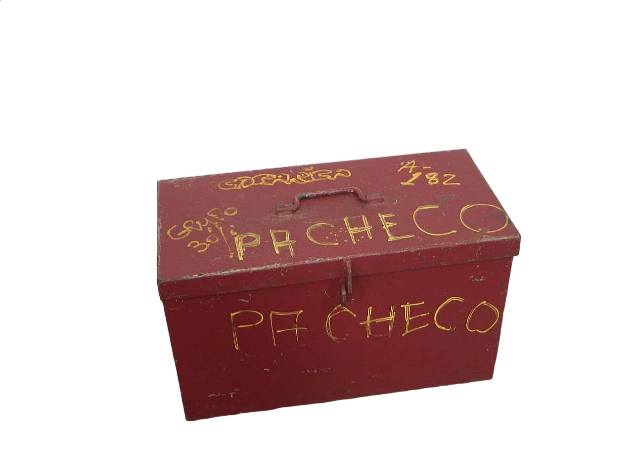 Red iron trunk, 1980s 8