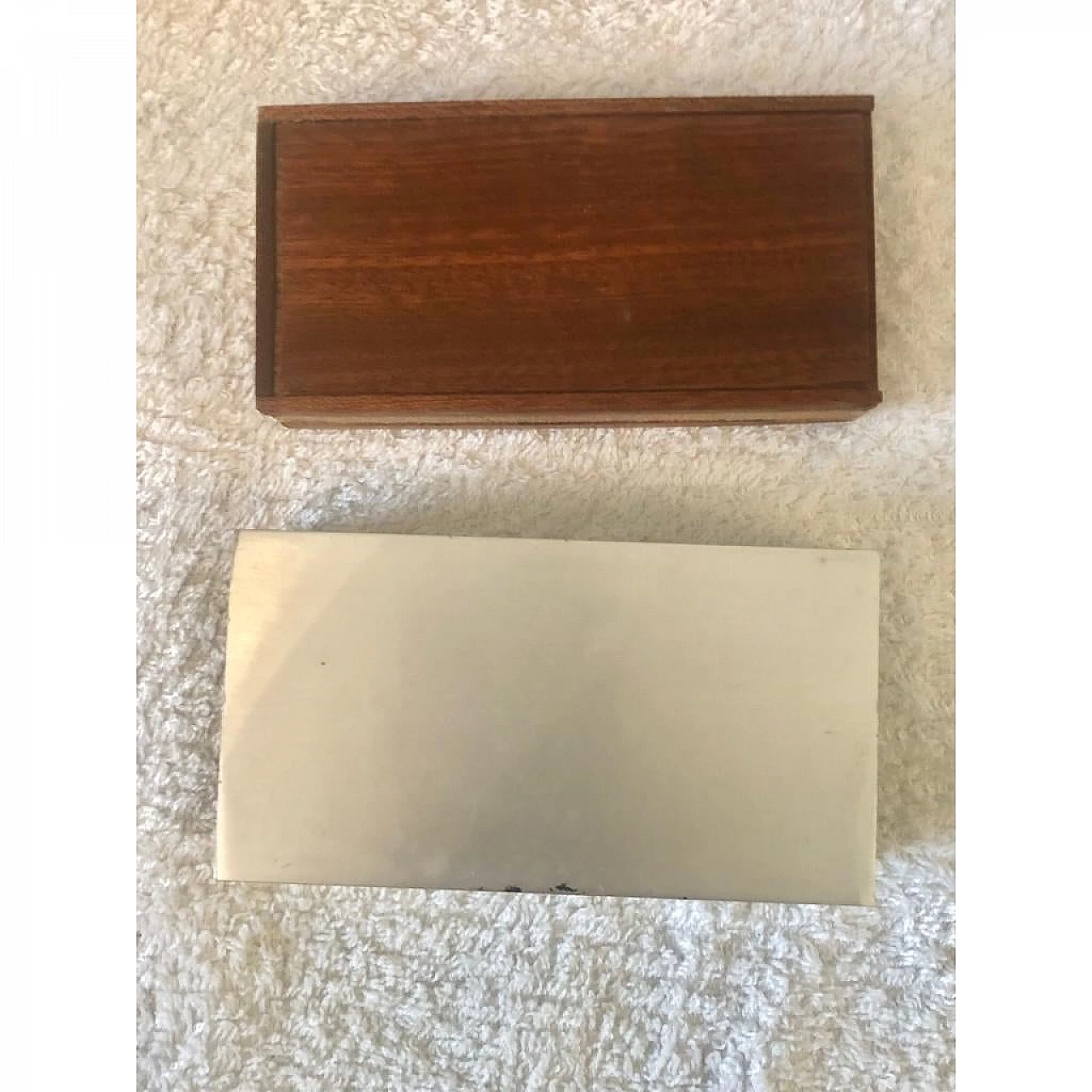 Scatola di fiammiferi in metallo smaltato in stile Piero Fornasetti, anni '60 11