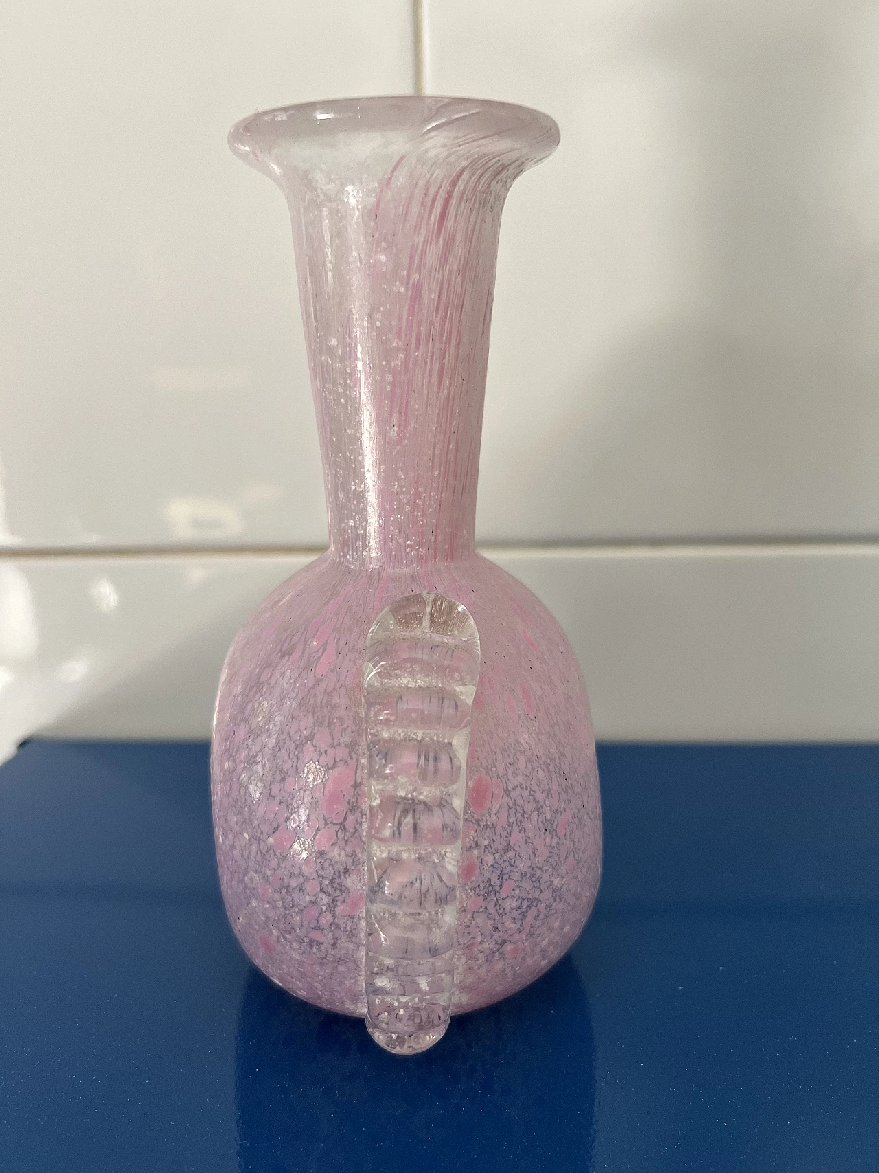 Vaso in vetro di Murano di Paolo Rubelli, anni '80 3