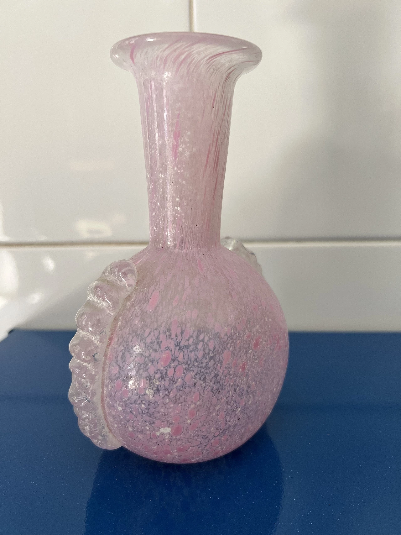 Vaso in vetro di Murano di Paolo Rubelli, anni '80 4
