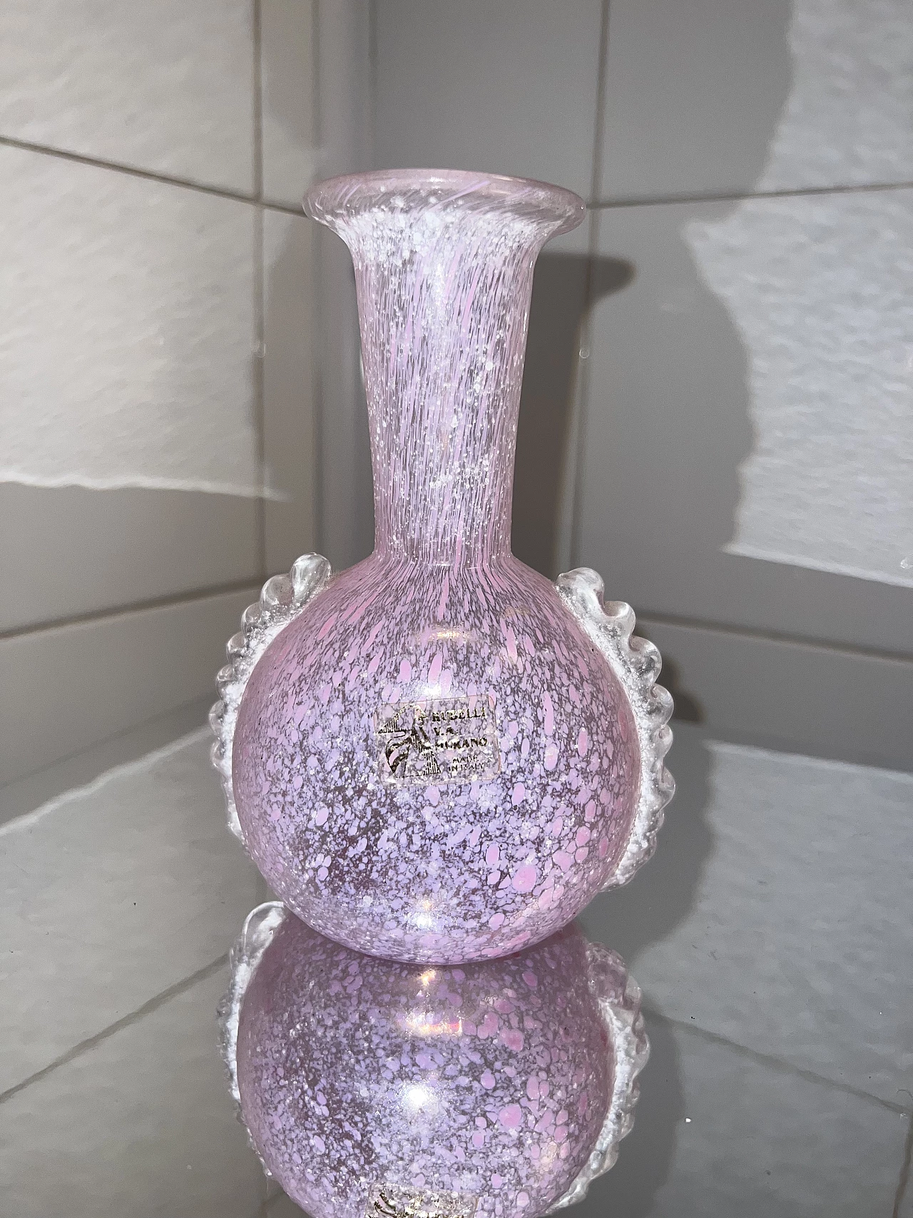 Murano glass vase by Paolo Rubelli, 1980s 6