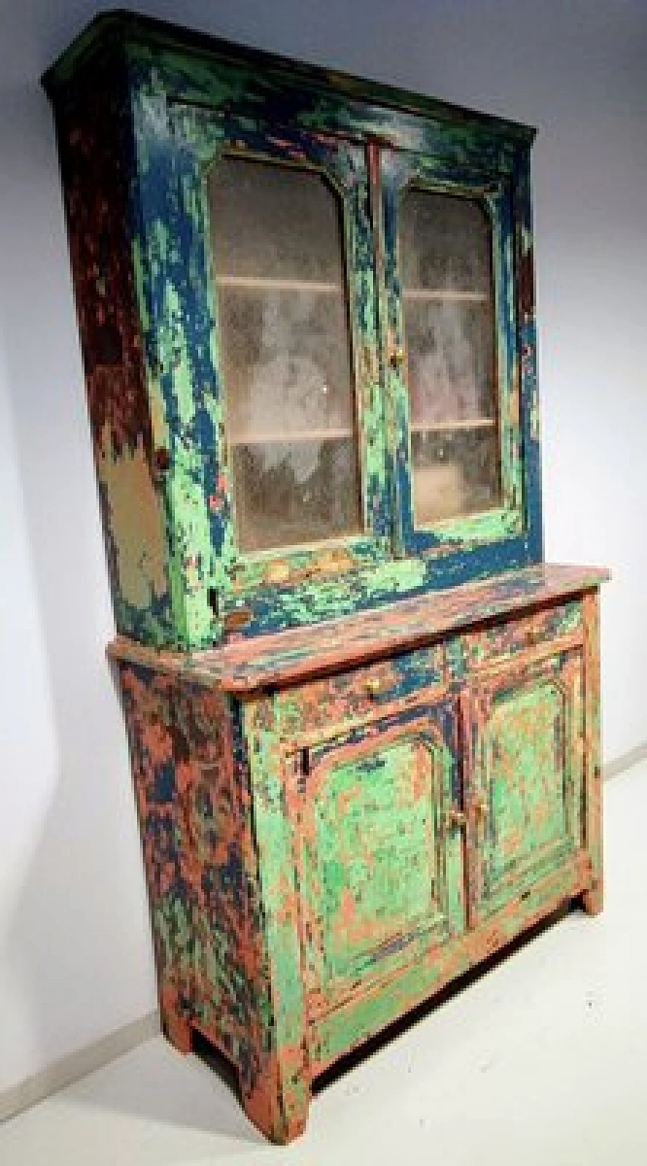Oak sideboard with display case, 1940s 4