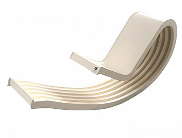 Fiberglass rocking chair by Leonardi and Stagi for Elco, 1970s