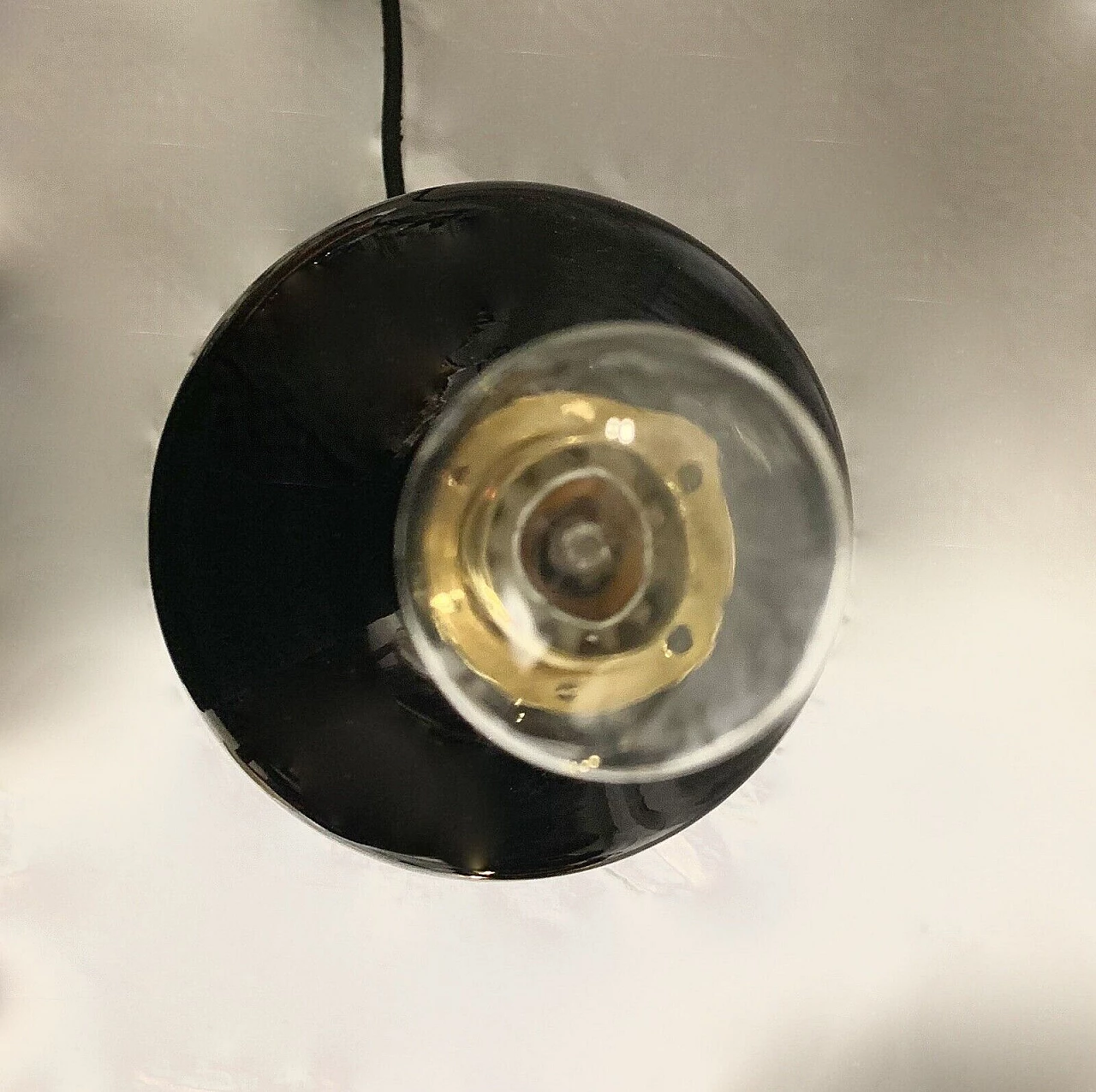 Coppia di lampade da tavolo in vetro viola attribuite a Seguso, anni '70 4