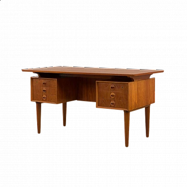 Scrivania in teak nello stile di Kai Kristiansen, anni '60