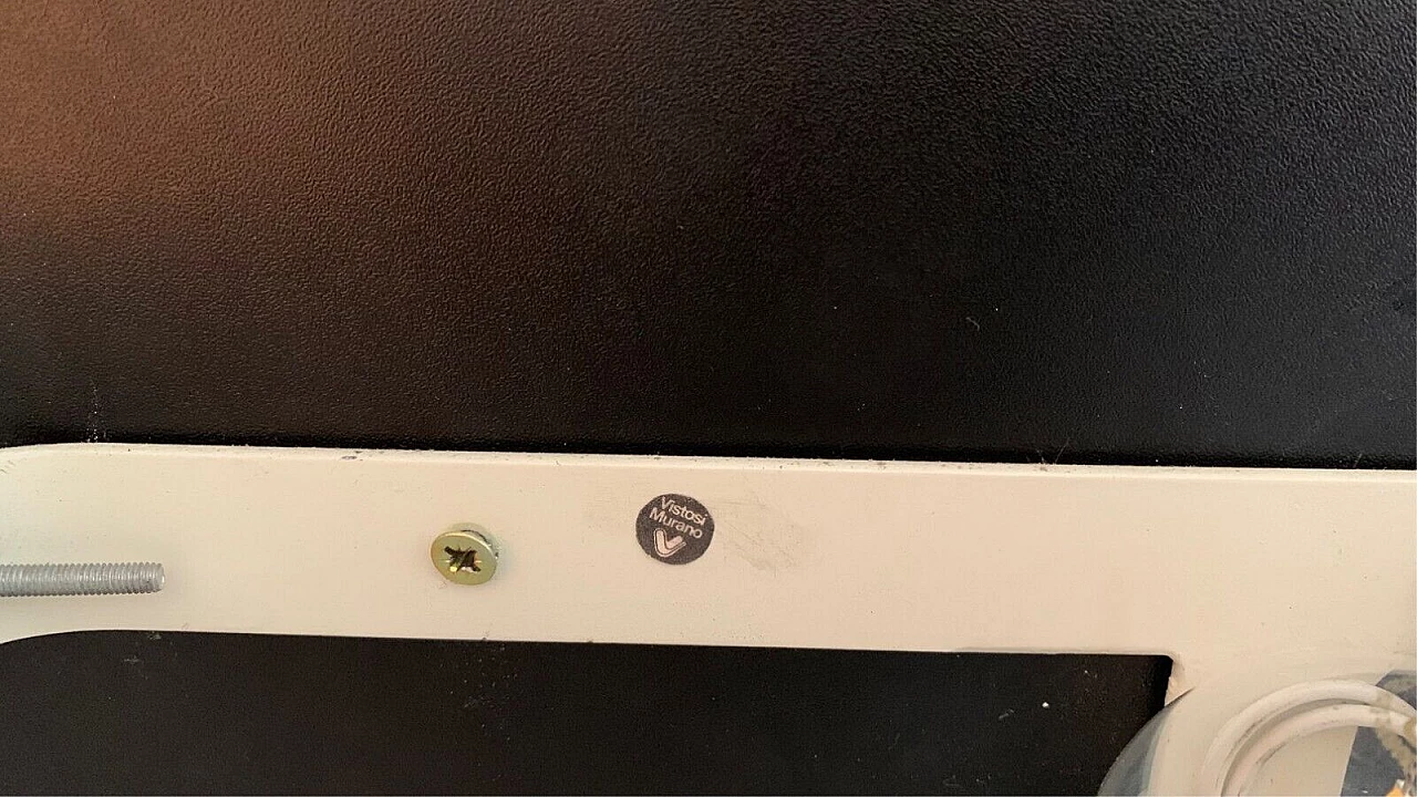 Coppia di applique Mezzamarubia di Vistosi, anni '70 4