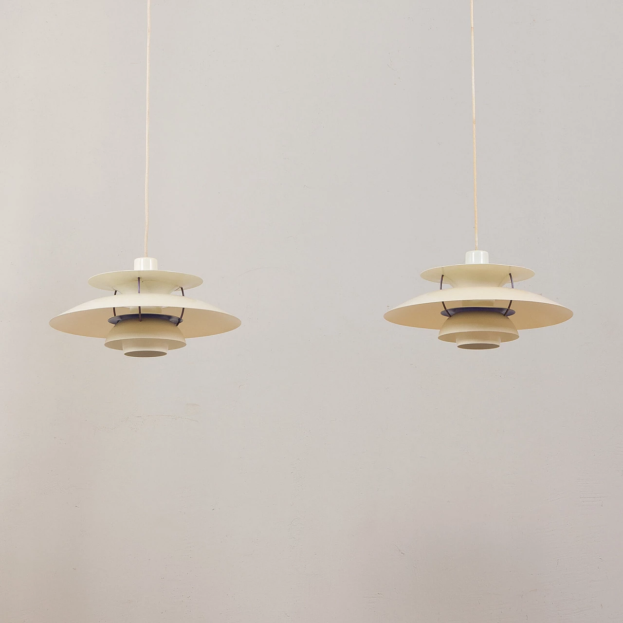 Pair of PH5 lamps by Poul Henningsen for Louis Poulsen, 1950s 3
