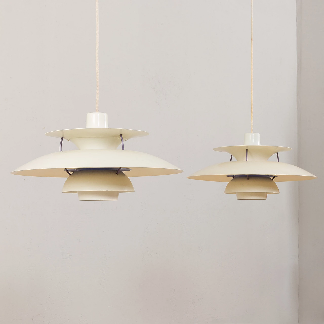 Pair of PH5 lamps by Poul Henningsen for Louis Poulsen, 1950s 4