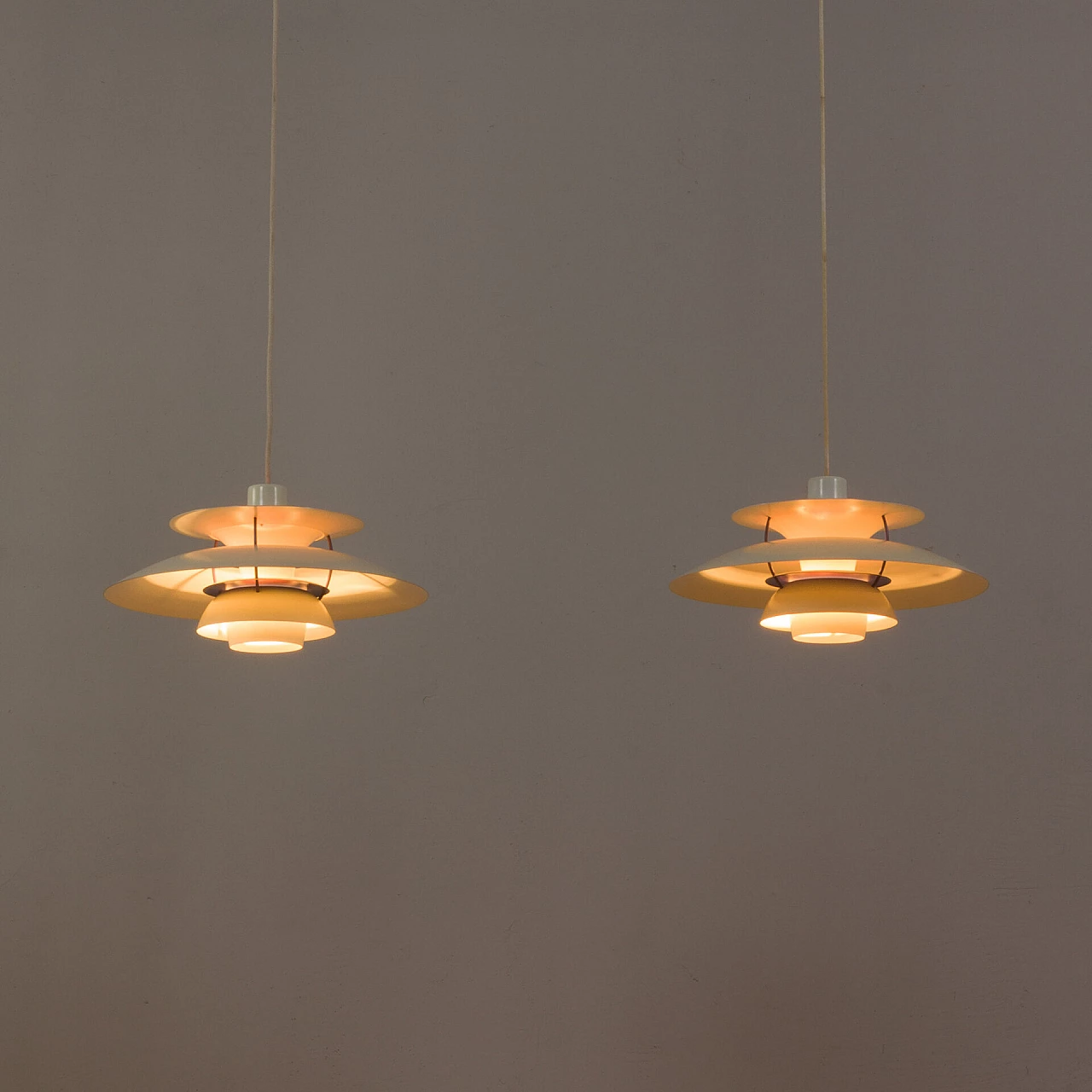 Pair of PH5 lamps by Poul Henningsen for Louis Poulsen, 1950s 7