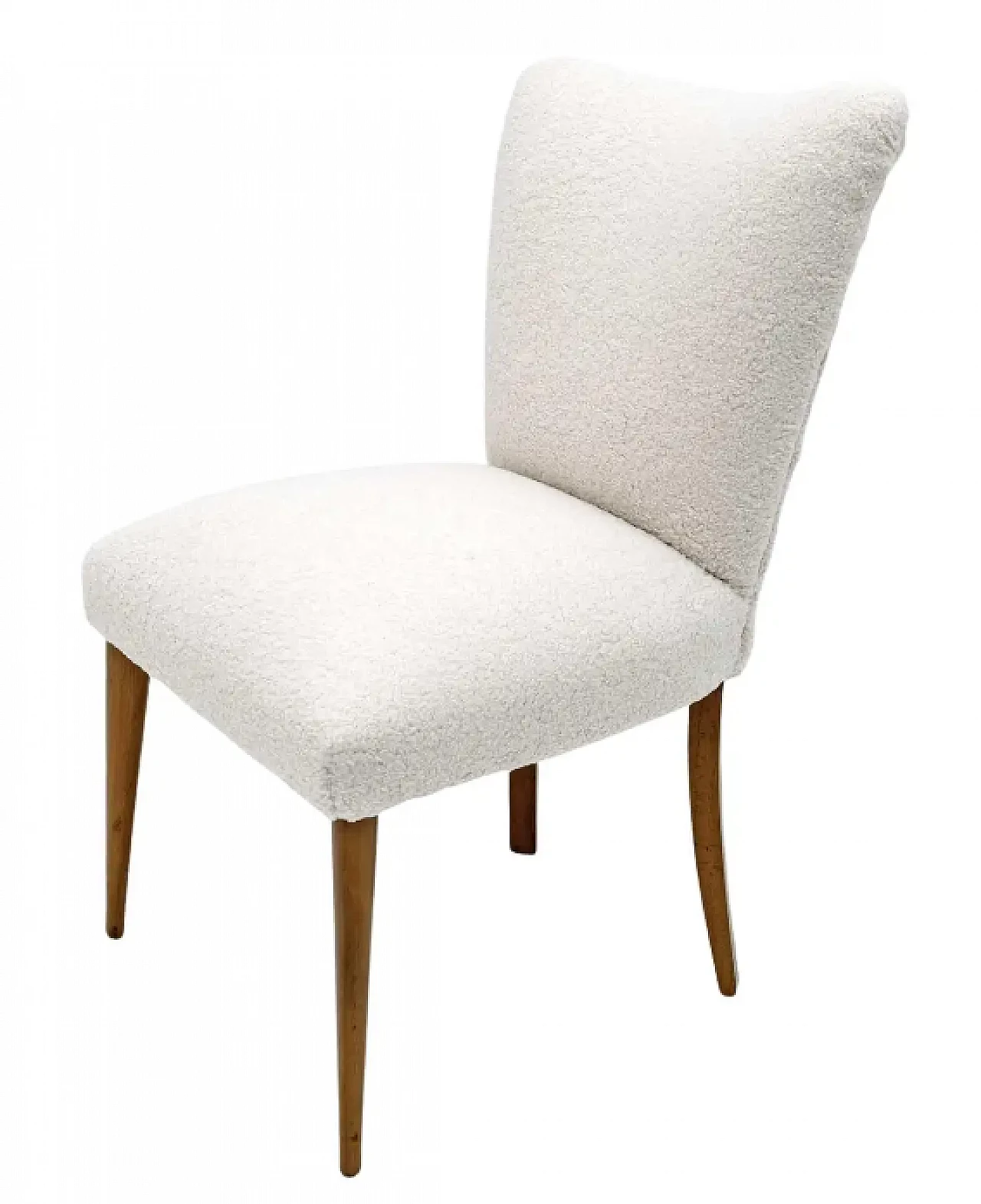 Bouclé small armchair, 1950s 1