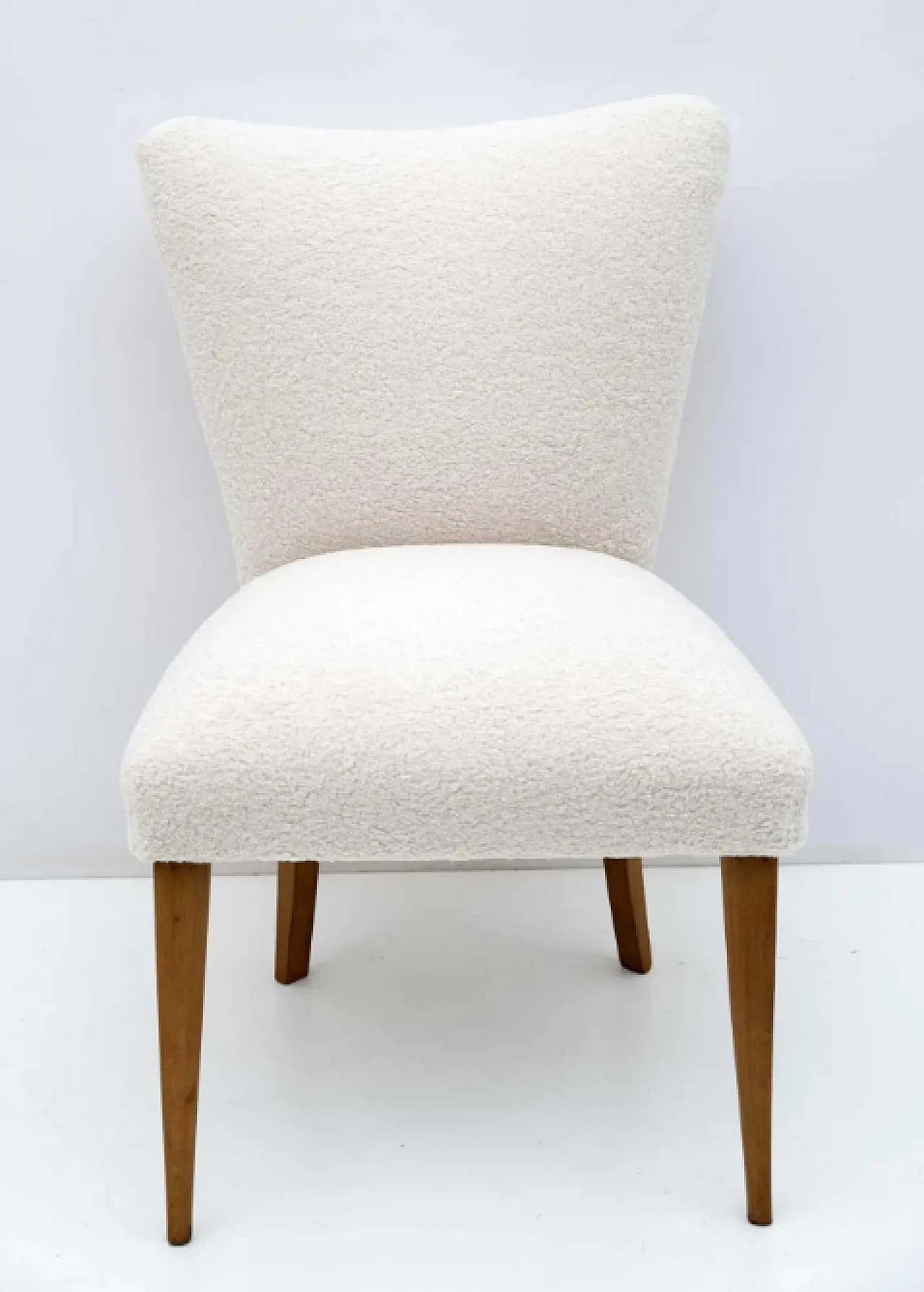 Bouclé small armchair, 1950s 2