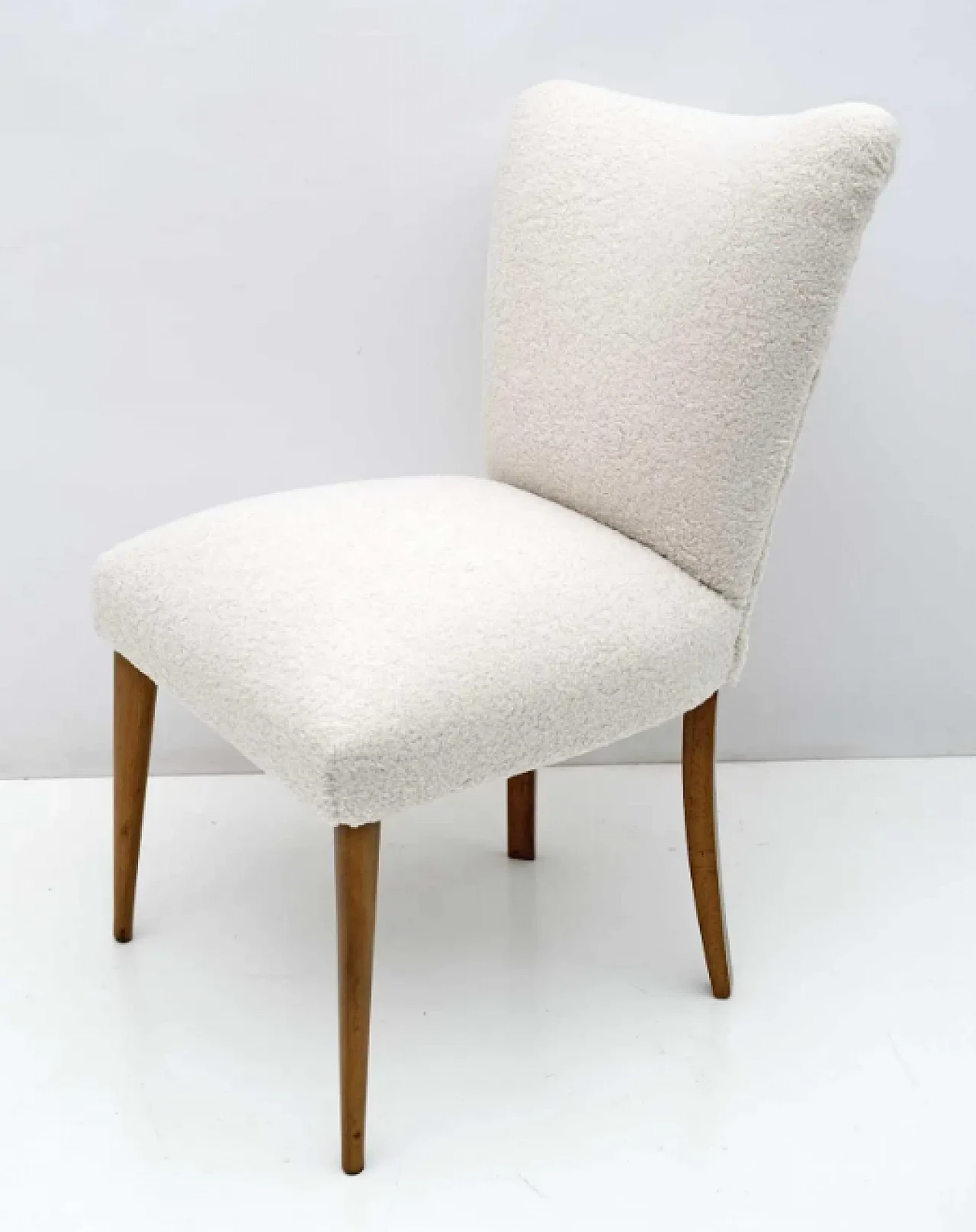 Bouclé small armchair, 1950s 3
