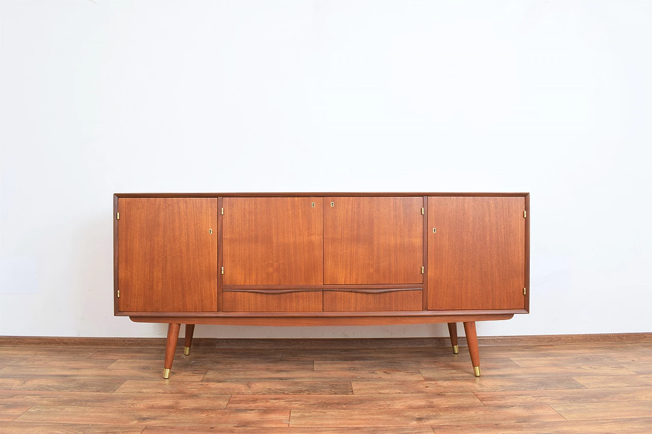 Teak and beech sideboard by Sven Andersen Møbelfabrikk, 1960s 1