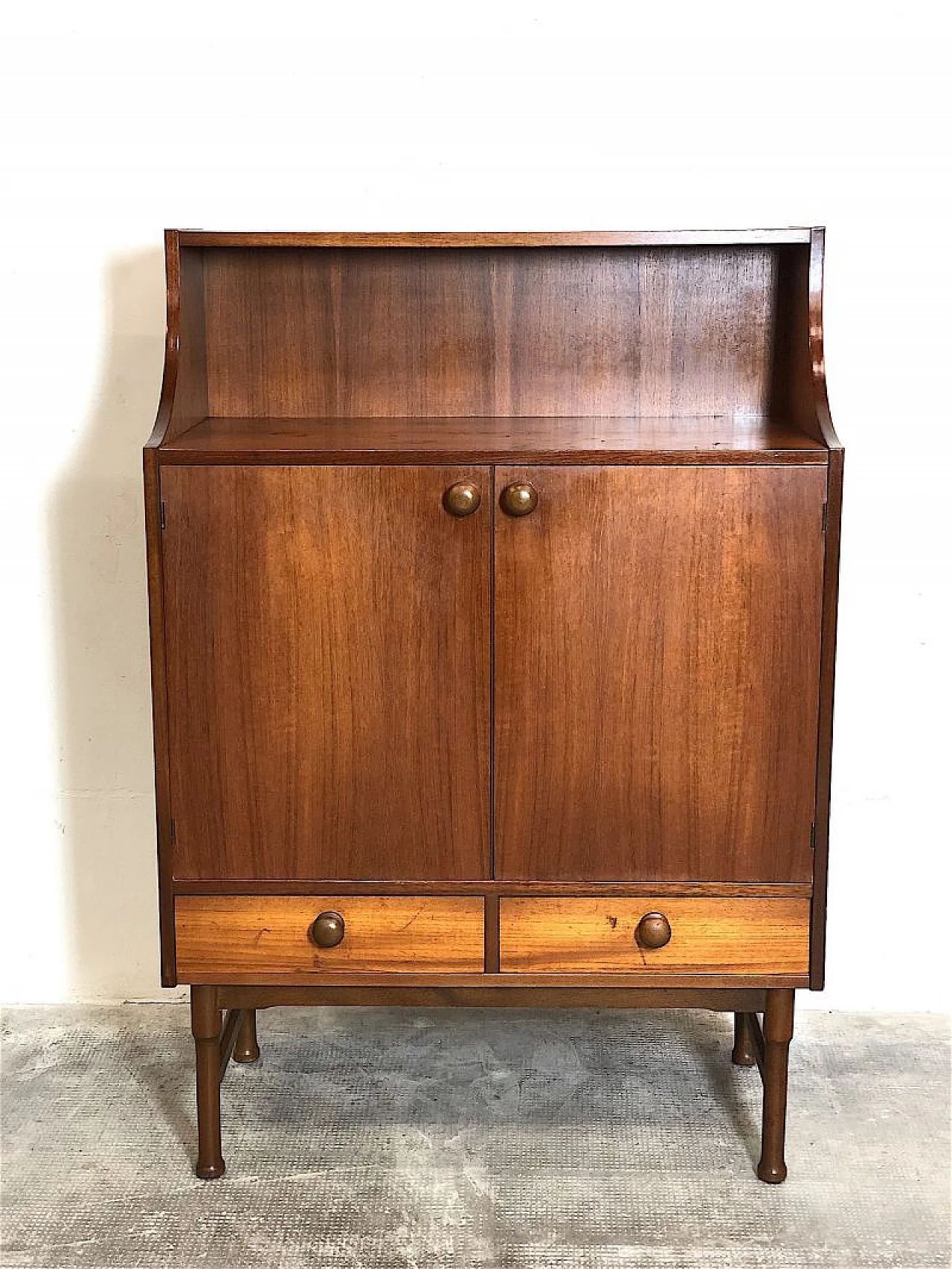 Credenza in legno massello impiallacciato teak, anni '60 8