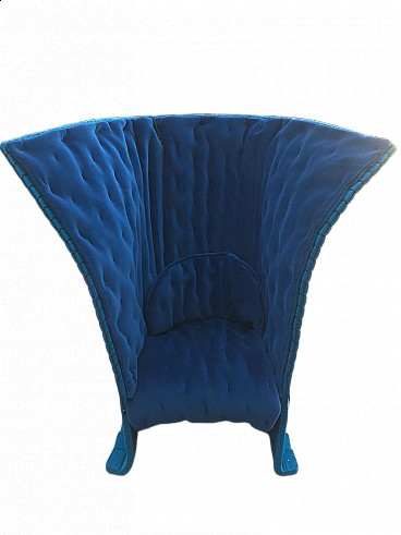 Blue Feltri armchair by Gaetano Pesce for Cassina, 1990s