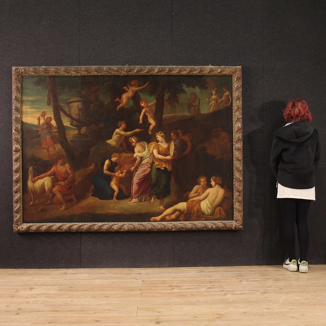 Bacchanal, oil painting on canvas, second half of the 17th century 2