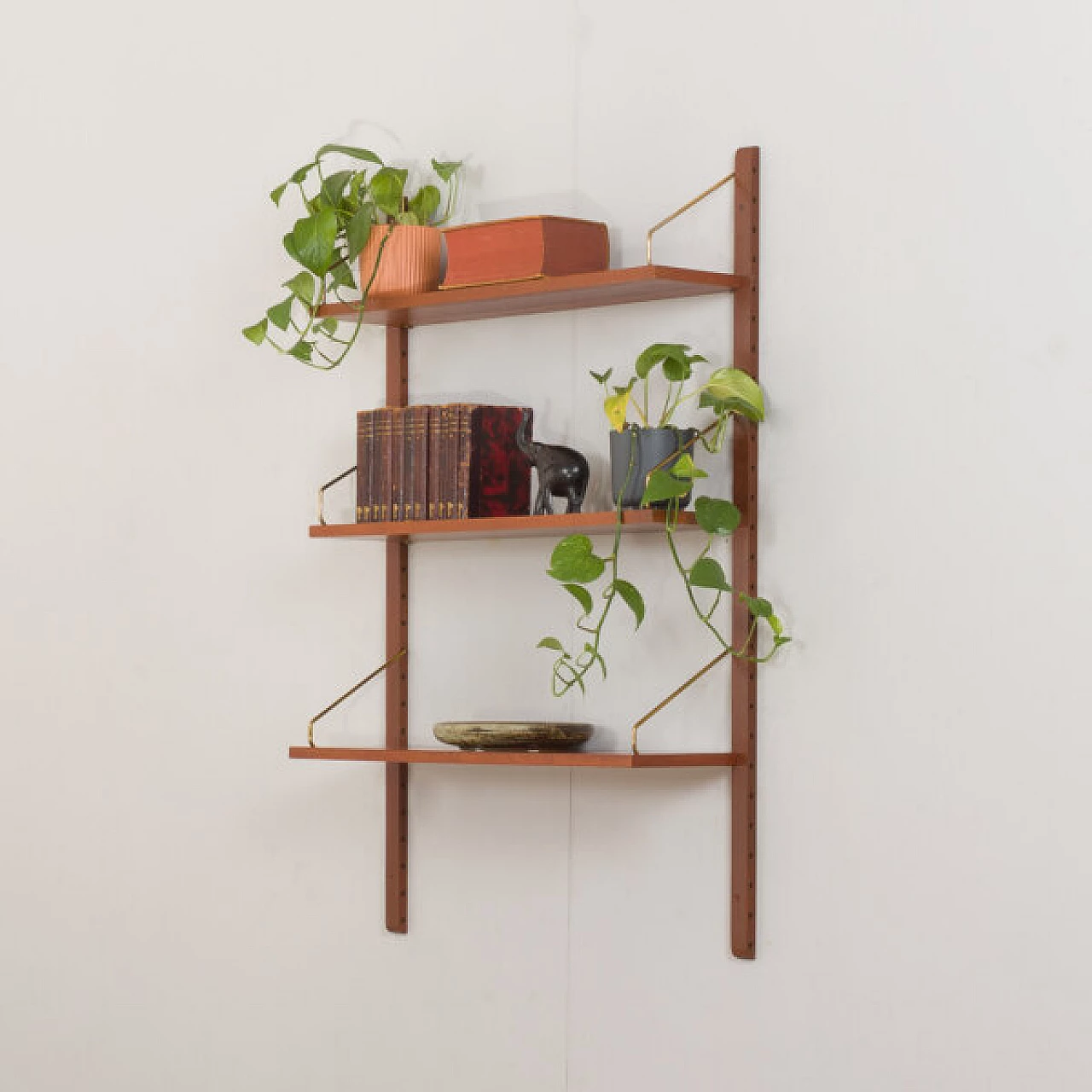 3 Hanging teak shelves by Poul Cadovius for Cado, 1960s 2