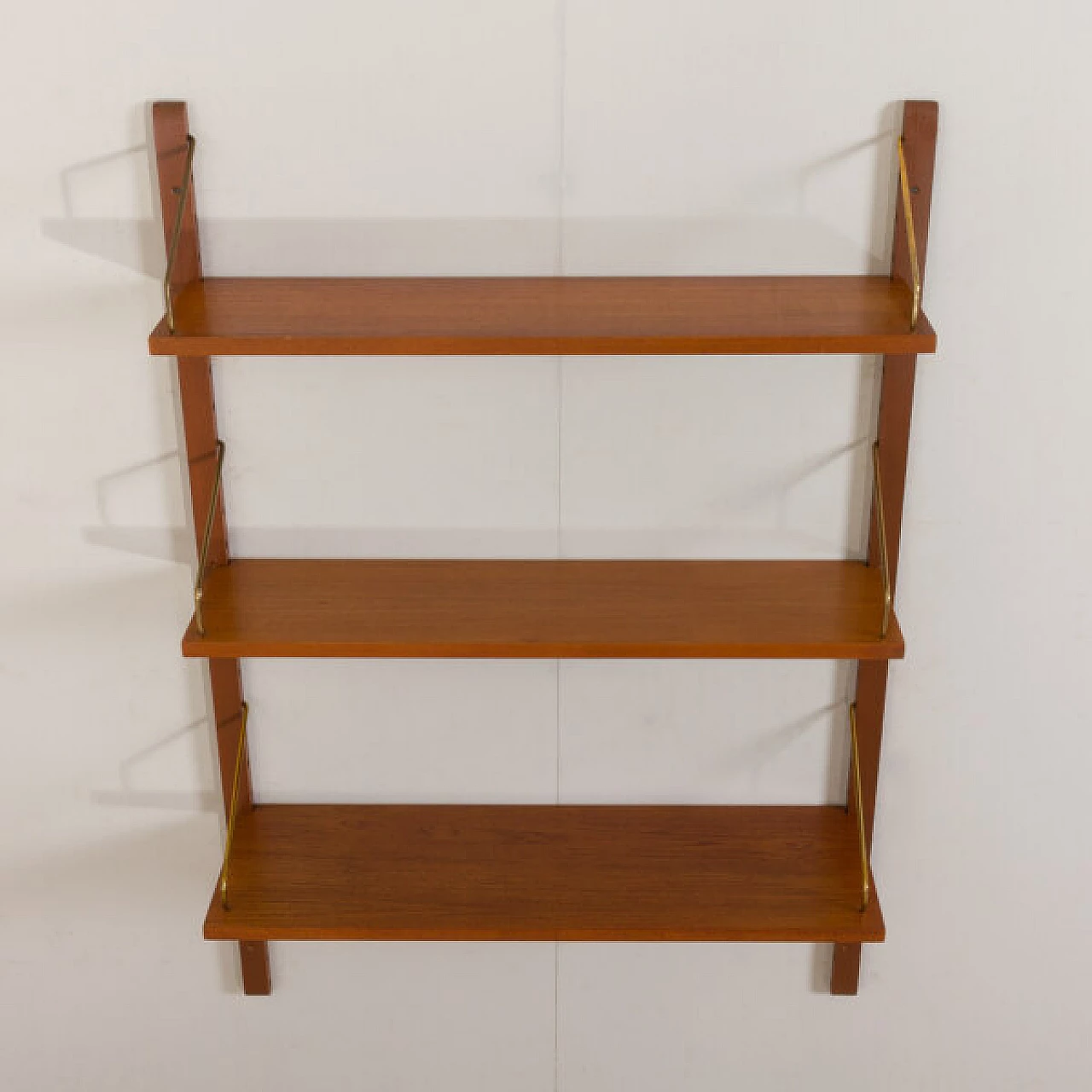 3 Hanging teak shelves by Poul Cadovius for Cado, 1960s 6