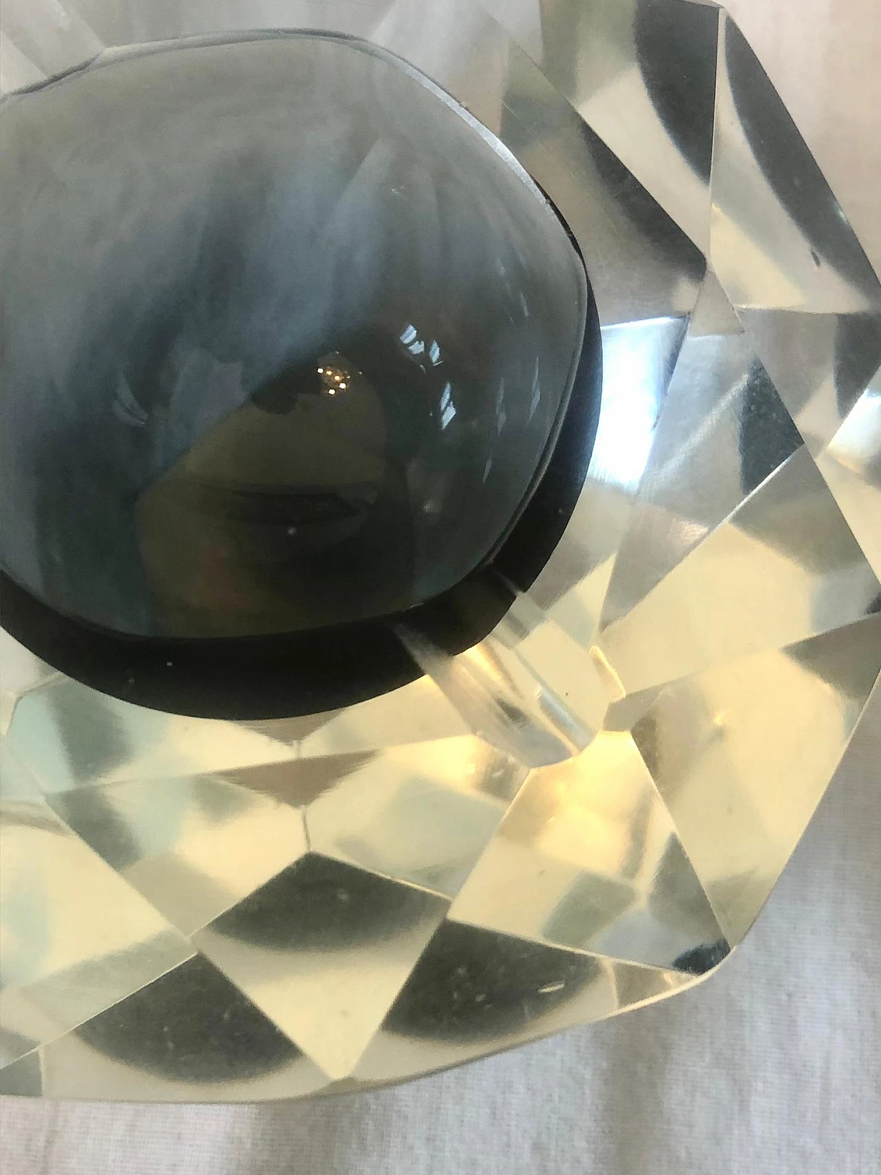 Posacenere in vetro nello stile di Alessandro Mandruzzato, anni '70 1