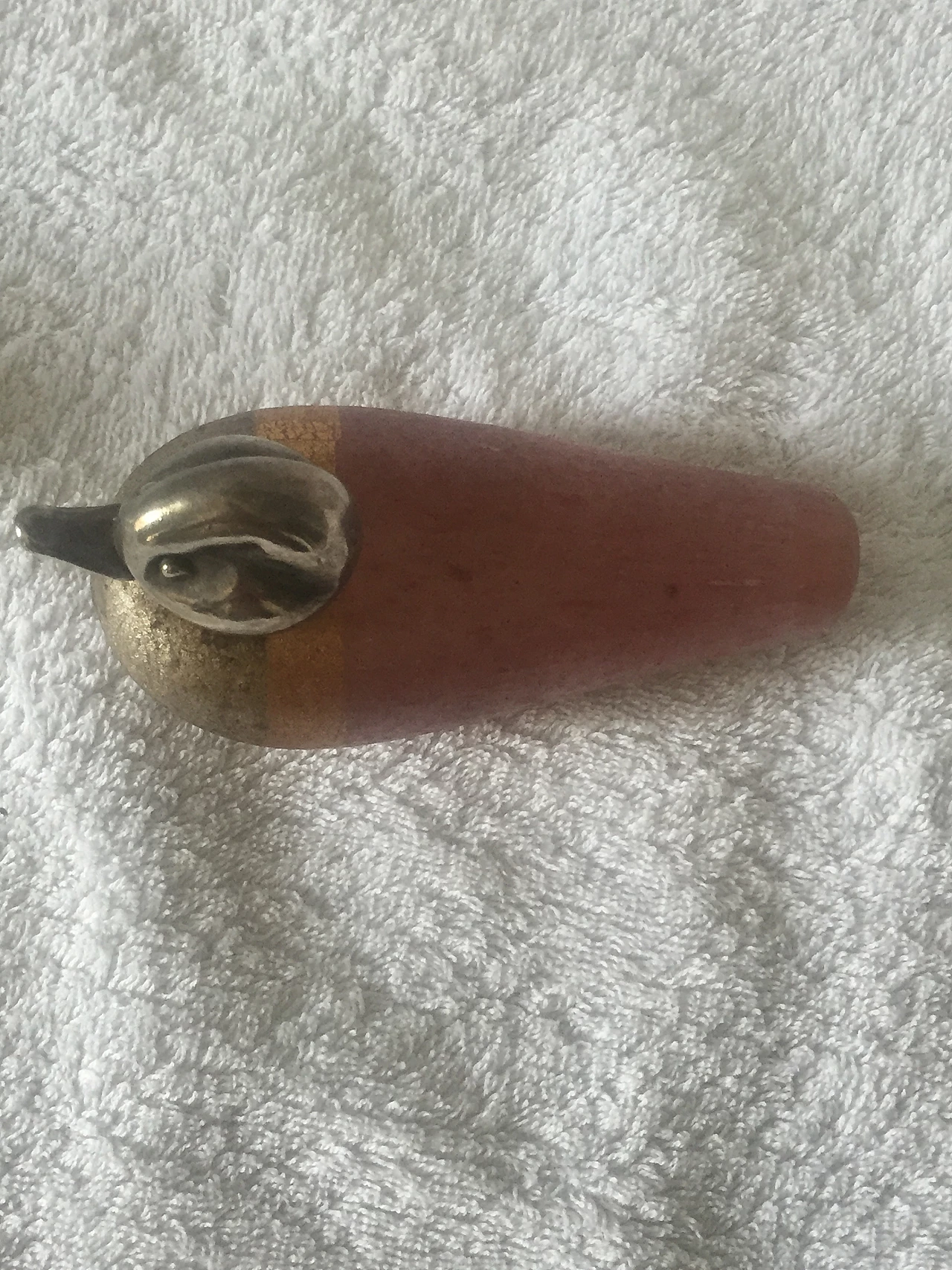 Coppia di papere in vetro scavo di Murano e argento, anni '70 6