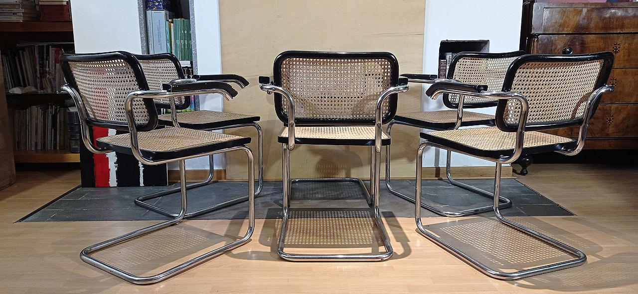 6 Cesca B32 armchairs by Marcel Breuer for Stendig Furniture Co., 1970s 229