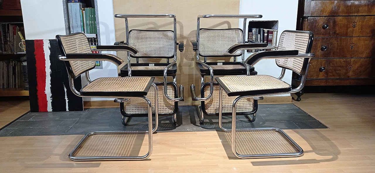 6 Cesca B32 armchairs by Marcel Breuer for Stendig Furniture Co., 1970s 293