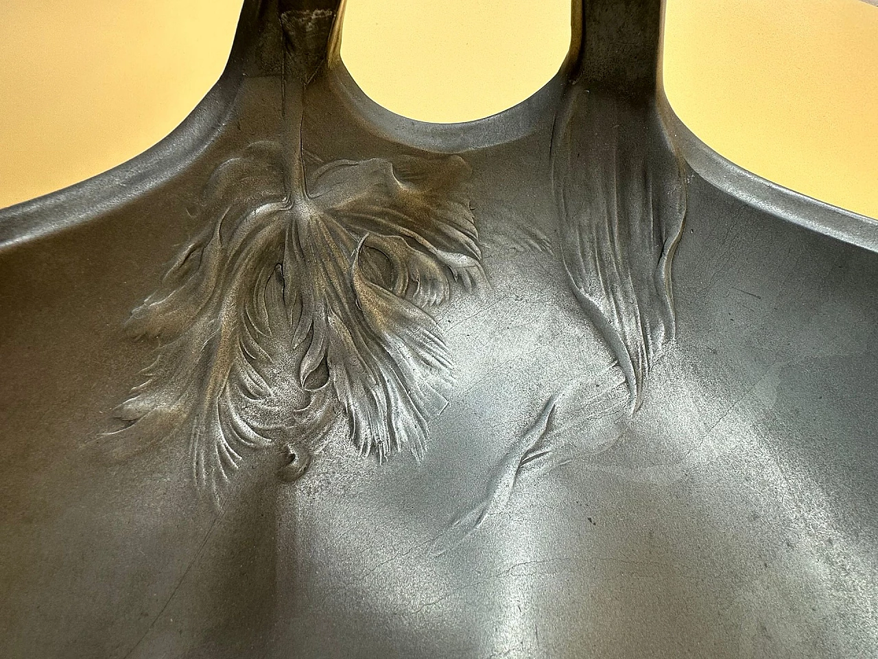 Cestino in metallo di Kayserzinn, inizio '900 1