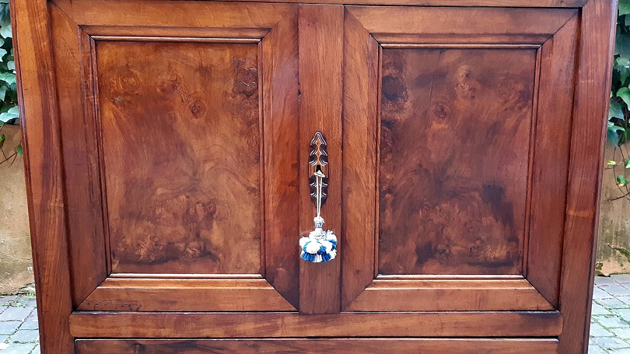 Louis Philippe walnut and walnut-root Capuchin sideboard, 19th century 1