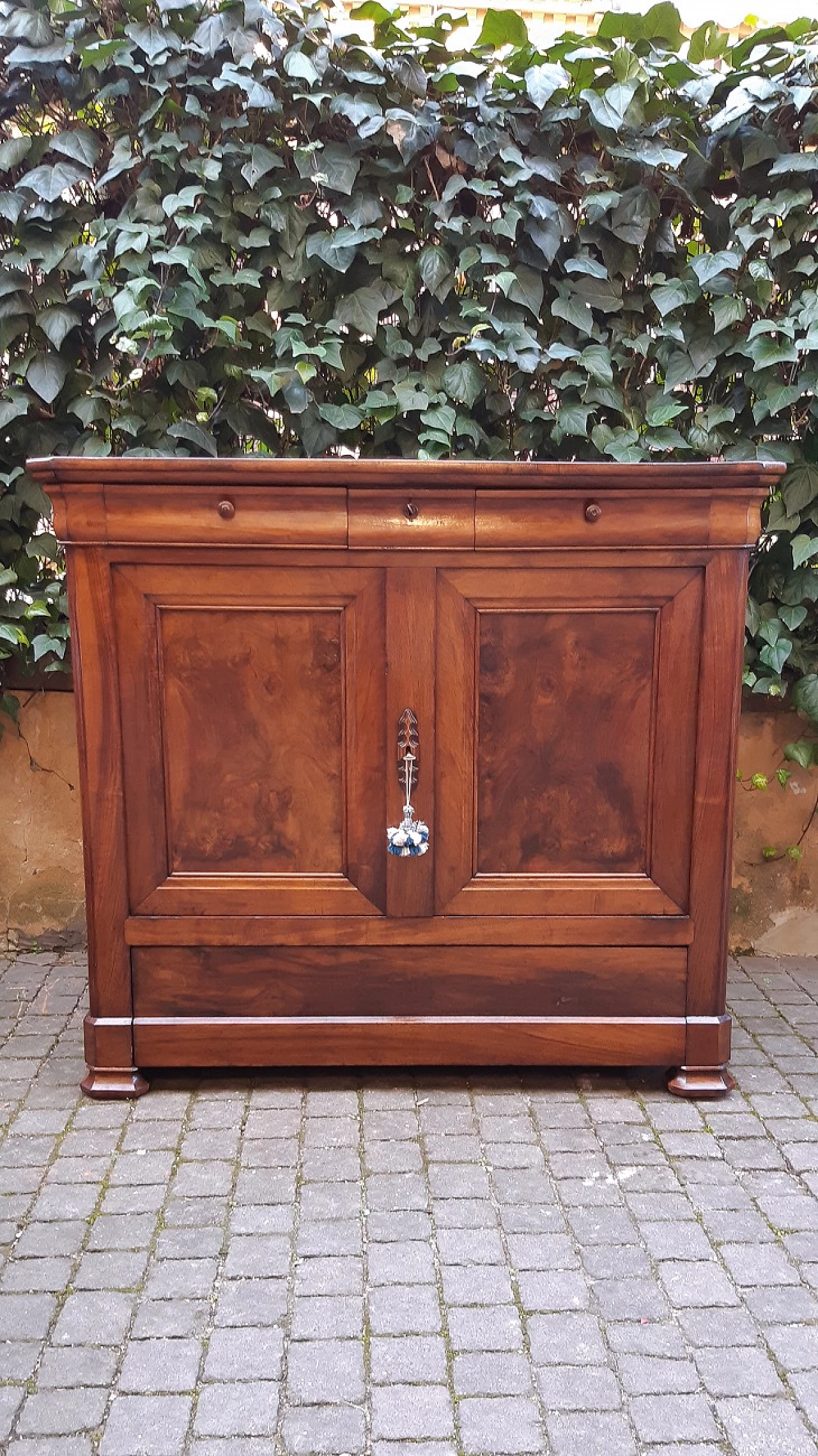 Louis Philippe walnut and walnut-root Capuchin sideboard, 19th century 9