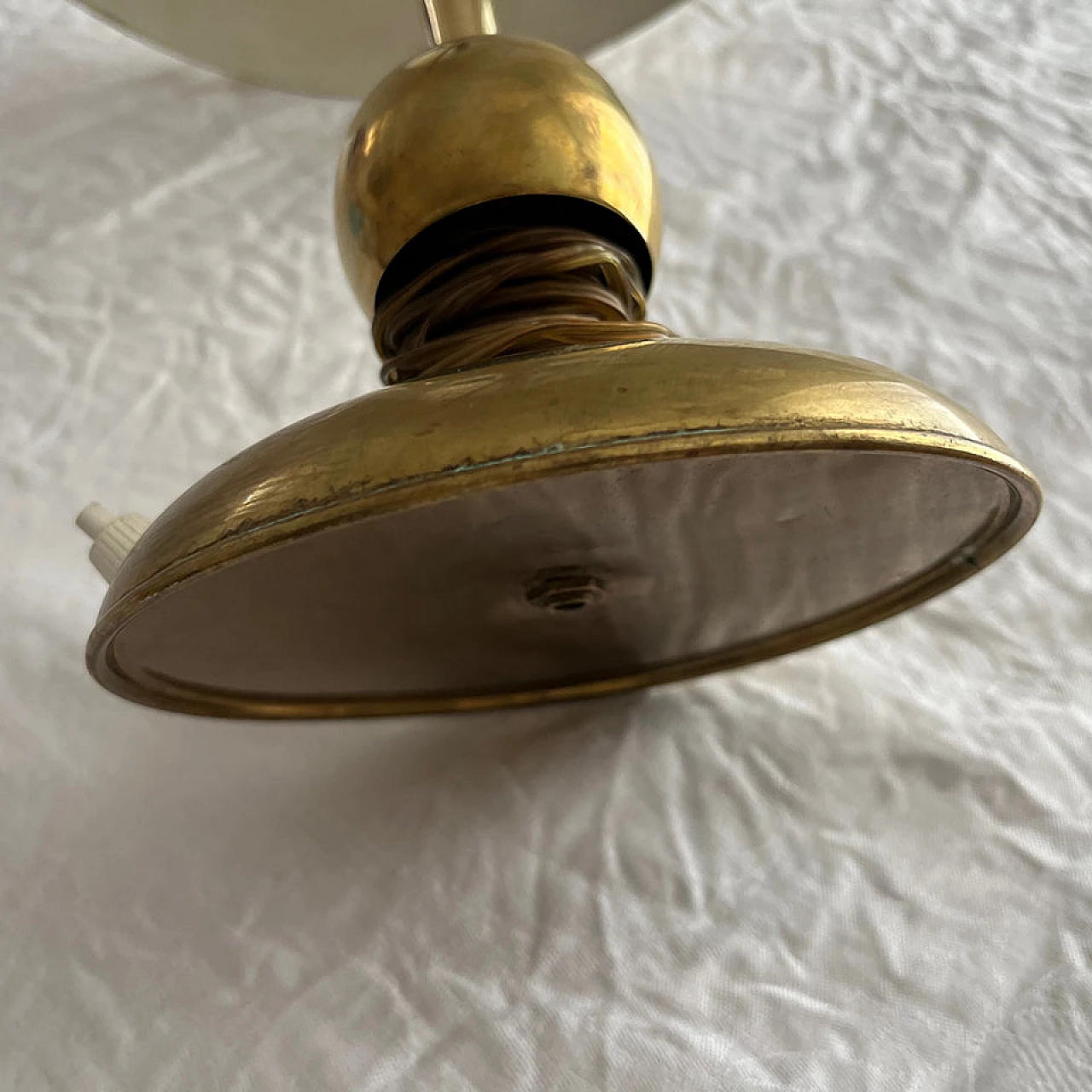 Brass table lamp by Oscar Torlasco, 1950s 6