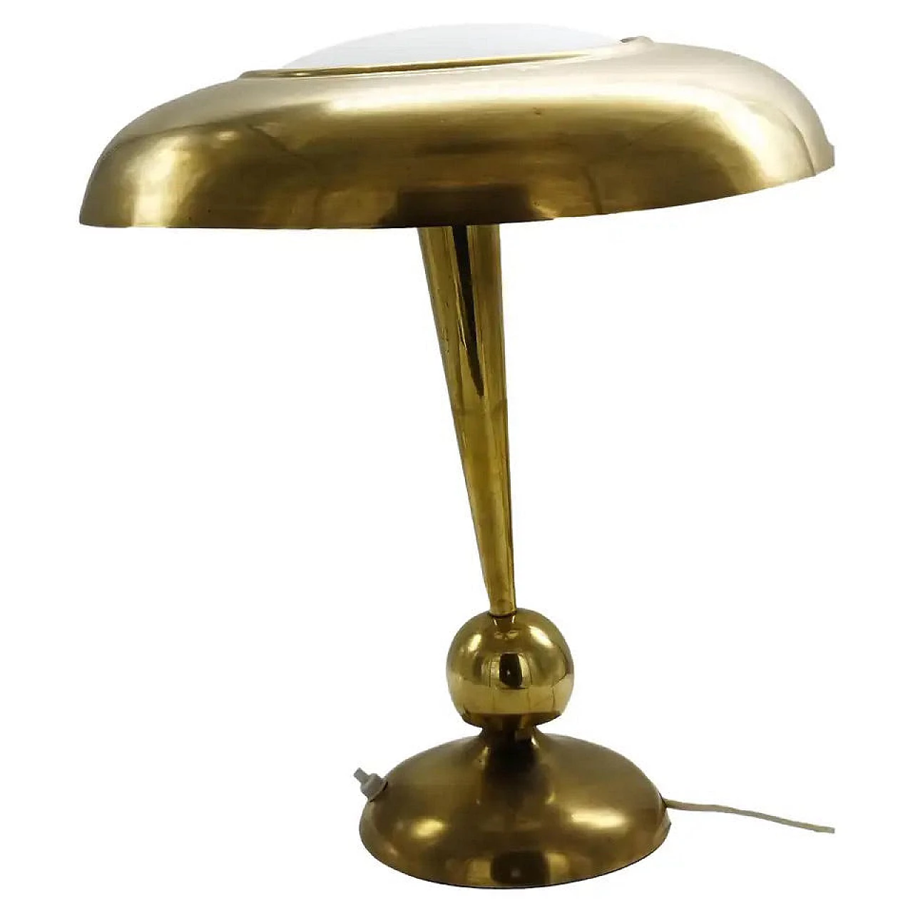Lampada da tavolo in ottone di Oscar Torlasco, anni '50 7