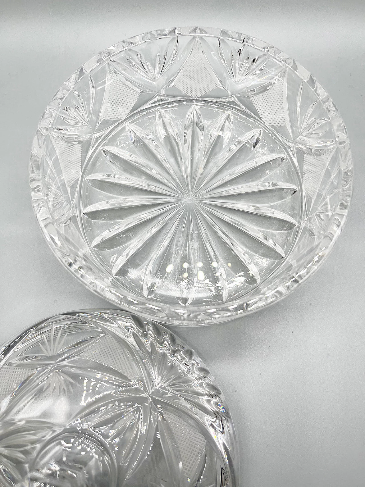 Cofanetto con coperchio in cristallo di Boemia, inizio '900 3