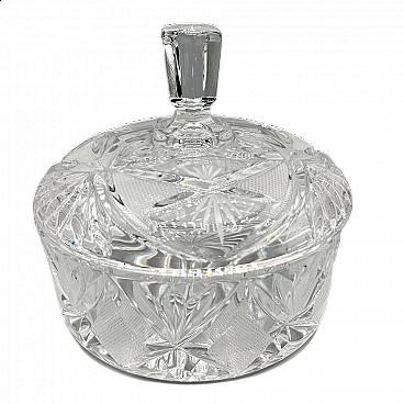 Precious box with lid in Bohemia crystal, early 20th century