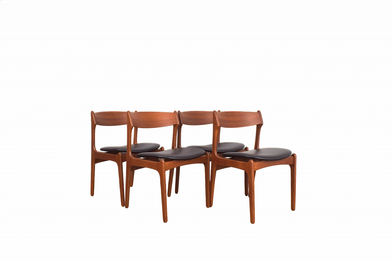 4 Chairs 49 by Erik Buch for O.D. Møbler, 1960s 14