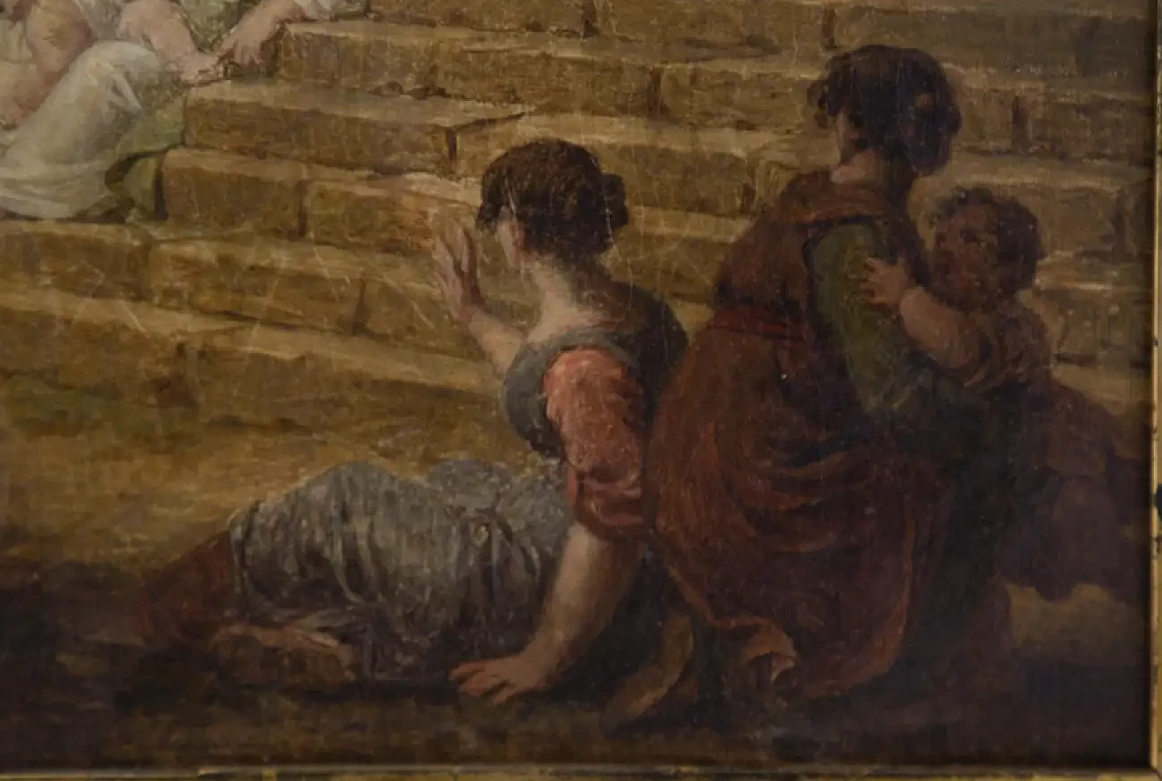 Tela raffigurante la predicazione di San Pietro, '900 7