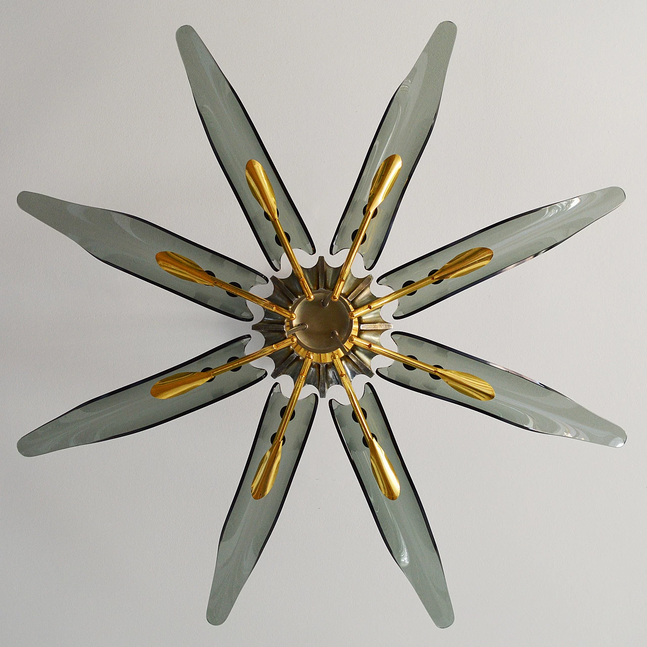 Lampadario Dahlia di Max Ingrand per Fontana Arte, anni '50 3