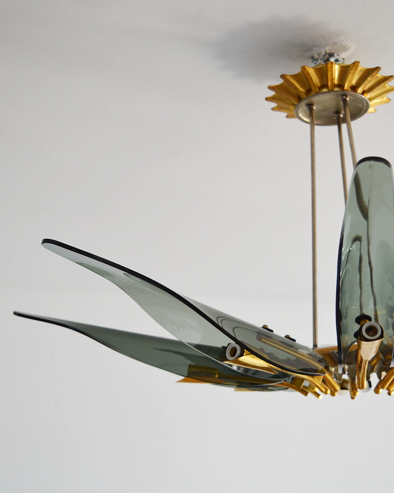Lampadario Dahlia di Max Ingrand per Fontana Arte, anni '50 12
