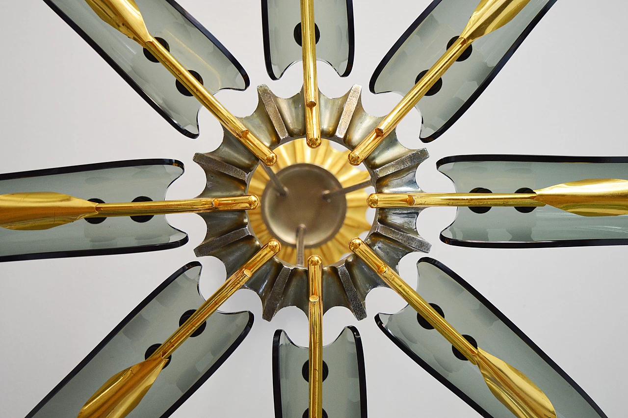 Lampadario Dahlia di Max Ingrand per Fontana Arte, anni '50 14