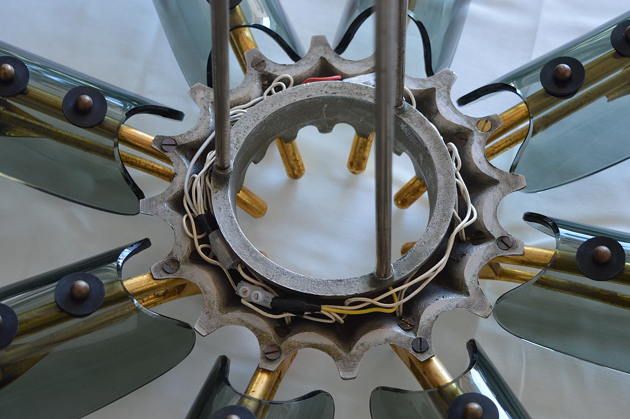 Lampadario Dahlia di Max Ingrand per Fontana Arte, anni '50 18