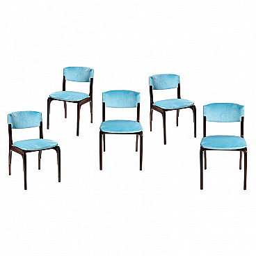 5 Chairs by Gianfranco Frattini for Cantieri Carugati, 1960s