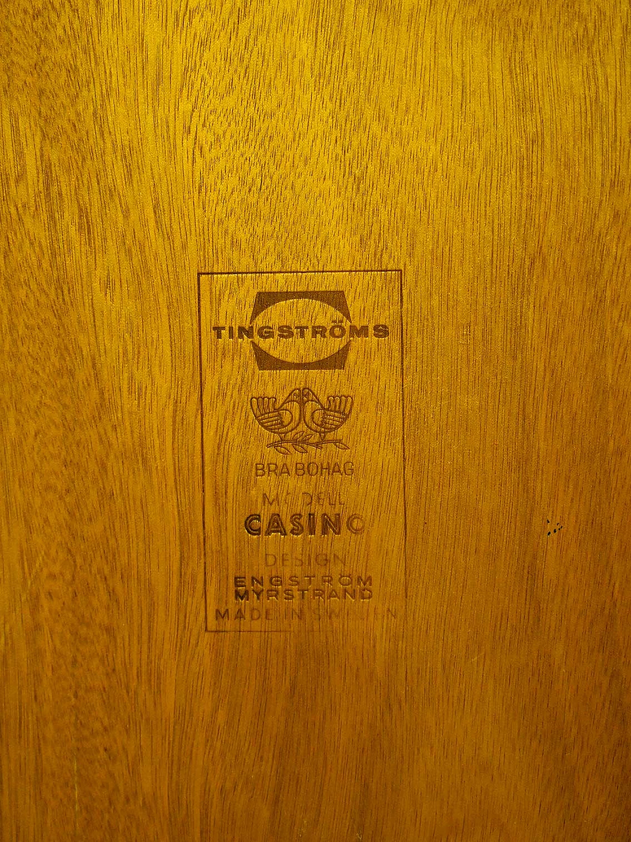 Panca da telefono Casino di Engström e Myrstrand per Tingströms Bra Bohag, anni '60 10